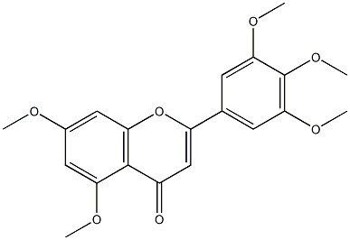 3',4',5',5,7-PENTAMETHOXYFLAVONE Structure