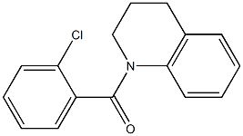 (2-chlorophenyl)[3,4-dihydro-1(2H)-quinolinyl]methanone 구조식 이미지