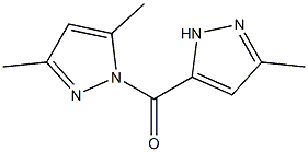 (3,5-dimethyl-1H-pyrazol-1-yl)(3-methyl-1H-pyrazol-5-yl)methanone Structure