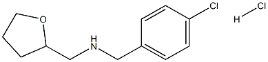 (4-chlorophenyl)-N-(tetrahydro-2-furanylmethyl)methanamine hydrochloride 구조식 이미지