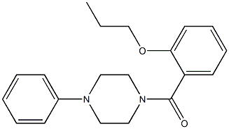 (4-phenyl-1-piperazinyl)(2-propoxyphenyl)methanone 구조식 이미지