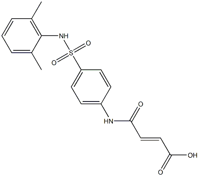 (E)-4-{4-[(2,6-dimethylanilino)sulfonyl]anilino}-4-oxo-2-butenoic acid Structure
