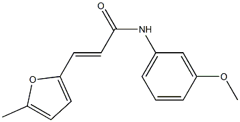 (E)-N-(3-methoxyphenyl)-3-(5-methyl-2-furyl)-2-propenamide Structure