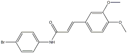 (E)-N-(4-bromophenyl)-3-(3,4-dimethoxyphenyl)-2-propenamide Structure