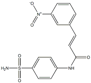 (E)-N-[4-(aminosulfonyl)phenyl]-3-(3-nitrophenyl)-2-propenamide Structure
