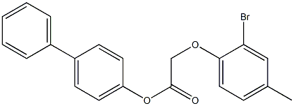 [1,1'-biphenyl]-4-yl 2-(2-bromo-4-methylphenoxy)acetate Structure