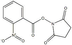 1-[(2-nitrobenzoyl)oxy]-2,5-pyrrolidinedione 구조식 이미지