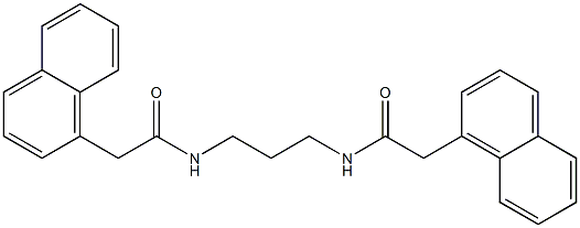 2-(1-naphthyl)-N-(3-{[2-(1-naphthyl)acetyl]amino}propyl)acetamide 구조식 이미지