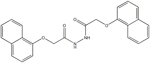 2-(1-naphthyloxy)-N'-[2-(1-naphthyloxy)acetyl]acetohydrazide 구조식 이미지