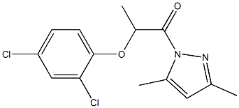 2-(2,4-dichlorophenoxy)-1-(3,5-dimethyl-1H-pyrazol-1-yl)-1-propanone Structure