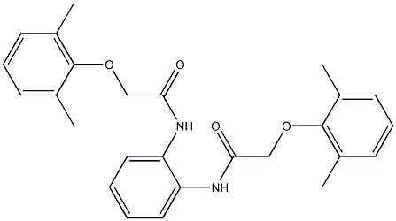 2-(2,6-dimethylphenoxy)-N-(2-{[2-(2,6-dimethylphenoxy)acetyl]amino}phenyl)acetamide Structure