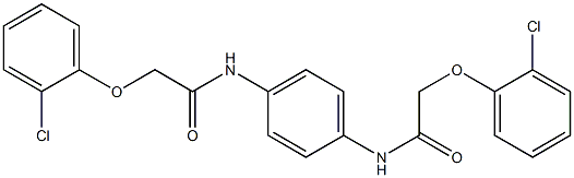 2-(2-chlorophenoxy)-N-(4-{[2-(2-chlorophenoxy)acetyl]amino}phenyl)acetamide Structure