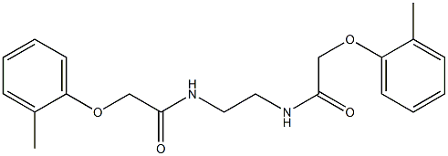 2-(2-methylphenoxy)-N-(2-{[2-(2-methylphenoxy)acetyl]amino}ethyl)acetamide 구조식 이미지