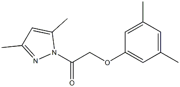 2-(3,5-dimethylphenoxy)-1-(3,5-dimethyl-1H-pyrazol-1-yl)-1-ethanone Structure