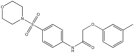 2-(3-methylphenoxy)-N-[4-(4-morpholinylsulfonyl)phenyl]acetamide Structure