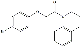 2-(4-bromophenoxy)-1-[3,4-dihydro-1(2H)-quinolinyl]-1-ethanone 구조식 이미지