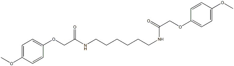 2-(4-methoxyphenoxy)-N-(6-{[2-(4-methoxyphenoxy)acetyl]amino}hexyl)acetamide Structure