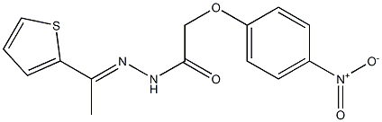 2-(4-nitrophenoxy)-N'-[(E)-1-(2-thienyl)ethylidene]acetohydrazide Structure