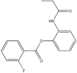 2-(propionylamino)phenyl 2-fluorobenzoate Structure