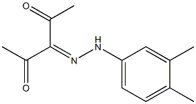 2,3,4-pentanetrione 3-[N-(3,4-dimethylphenyl)hydrazone] 구조식 이미지