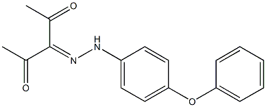 2,3,4-pentanetrione 3-[N-(4-phenoxyphenyl)hydrazone] Structure