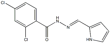 2,4-dichloro-N'-[(E)-1H-pyrrol-2-ylmethylidene]benzohydrazide 구조식 이미지