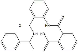 2-[(2-{[(1-phenylethyl)amino]carbonyl}anilino)carbonyl]benzoic acid Structure