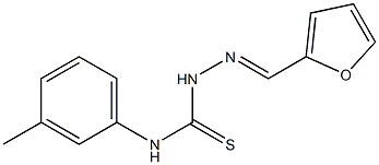 2-[(E)-2-furylmethylidene]-N-(3-methylphenyl)-1-hydrazinecarbothioamide 구조식 이미지