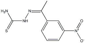 2-[(Z)-1-(3-nitrophenyl)ethylidene]-1-hydrazinecarbothioamide 구조식 이미지