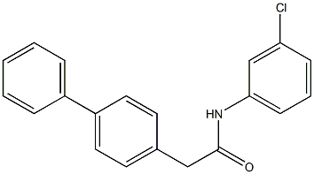 2-[1,1'-biphenyl]-4-yl-N-(3-chlorophenyl)acetamide Structure