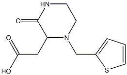 2-[3-oxo-1-(2-thienylmethyl)-2-piperazinyl]acetic acid 구조식 이미지