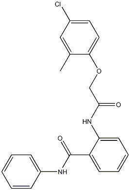 2-{[2-(4-chloro-2-methylphenoxy)acetyl]amino}-N-phenylbenzamide Structure