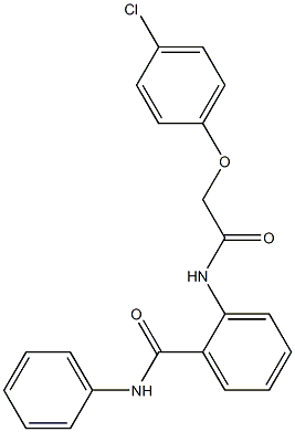 2-{[2-(4-chlorophenoxy)acetyl]amino}-N-phenylbenzamide Structure