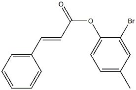 2-bromo-4-methylphenyl (E)-3-phenyl-2-propenoate Structure