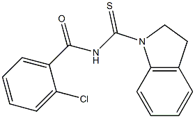 2-chloro-N-(2,3-dihydro-1H-indol-1-ylcarbothioyl)benzamide 구조식 이미지