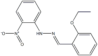 2-ethoxybenzaldehyde N-(2-nitrophenyl)hydrazone 구조식 이미지