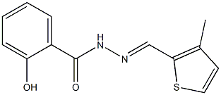 2-hydroxy-N'-[(E)-(3-methyl-2-thienyl)methylidene]benzohydrazide Structure