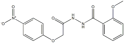 2-methoxy-N'-[2-(4-nitrophenoxy)acetyl]benzohydrazide 구조식 이미지