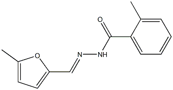 2-methyl-N'-[(E)-(5-methyl-2-furyl)methylidene]benzohydrazide Structure