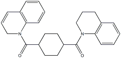 3,4-dihydro-1(2H)-quinolinyl{4-[3,4-dihydro-1(2H)-quinolinylcarbonyl]cyclohexyl}methanone Structure