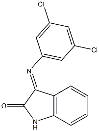 3-[(3,5-dichlorophenyl)imino]-1H-indol-2-one 구조식 이미지