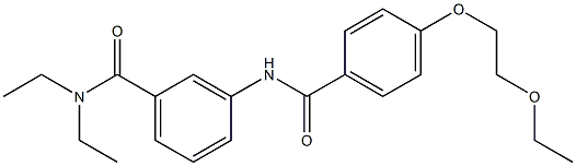 3-{[4-(2-ethoxyethoxy)benzoyl]amino}-N,N-diethylbenzamide Structure
