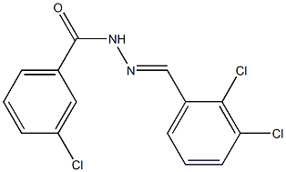 3-chloro-N'-[(E)-(2,3-dichlorophenyl)methylidene]benzohydrazide Structure