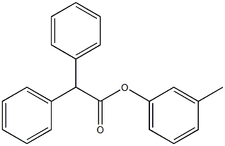 3-methylphenyl 2,2-diphenylacetate 구조식 이미지