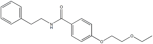 4-(2-ethoxyethoxy)-N-phenethylbenzamide Structure