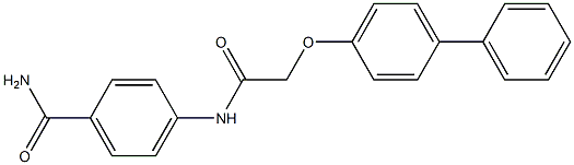 4-{[2-([1,1'-biphenyl]-4-yloxy)acetyl]amino}benzamide Structure