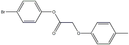 4-bromophenyl 2-(4-methylphenoxy)acetate 구조식 이미지