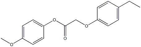 4-methoxyphenyl 2-(4-ethylphenoxy)acetate Structure