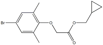 cyclopropylmethyl 2-(4-bromo-2,6-dimethylphenoxy)acetate Structure