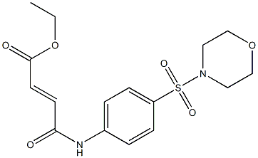 ethyl (E)-4-[4-(4-morpholinylsulfonyl)anilino]-4-oxo-2-butenoate Structure